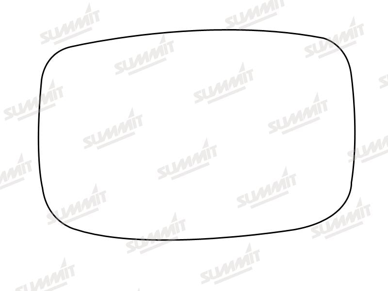 Summit Stick-On Standard Mirror Glass fits Ford Escort RHS Summit - Dynamic Drive