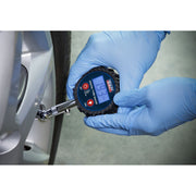 Sealey Digital Tyre Pressure Gauge with Swivel Head & Quick Release TST001 Sealey - Dynamic Drive