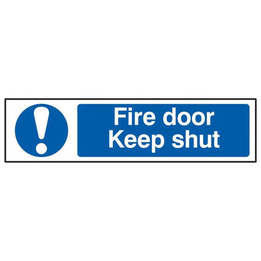 Scan Fire Door Keep Shut - PVC Sign 200 x 50mm Scan - Dynamic Drive