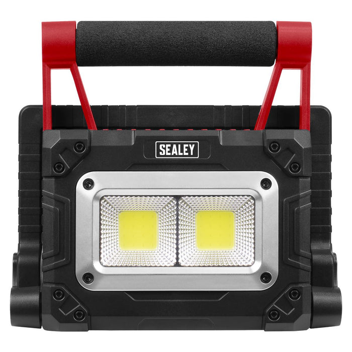 Sealey Rechargeable Solar Powered Portable Floodlight 15W COB LED LEDFL15WS Sealey - Dynamic Drive