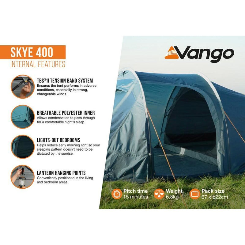 Vango Skye 500 Pole Tent Deep Blue Vango - Dynamic Drive