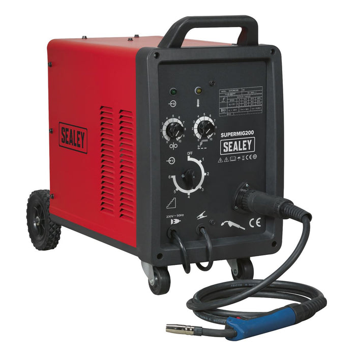 Sealey SUPERMIG200 Professional MIG Welder 200Amp 230V with Binzel Euro Torch Sealey  - Dynamic Drive
