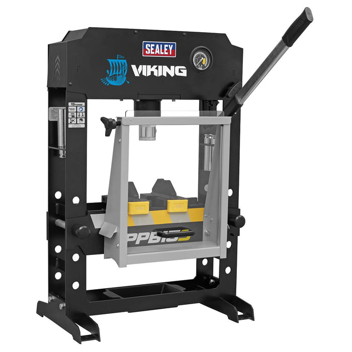 Sealey Viking Hydraulic Press 15tonne Bench Type PPB15S Sealey - Dynamic Drive