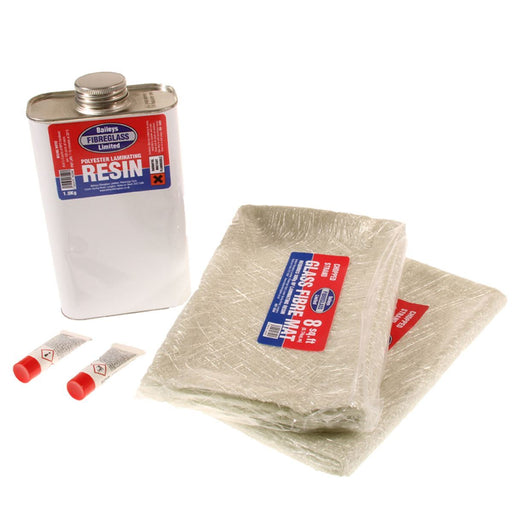 Baileys Fibreglass Repair Kit 16Sq ft for Professional Fibreglass Repairs Baileys - Dynamic Drive
