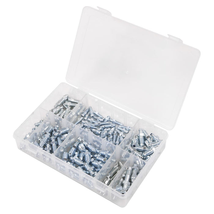 Sealey Bleed Nipple Assortment 160pc AB160BN Sealey - Dynamic Drive