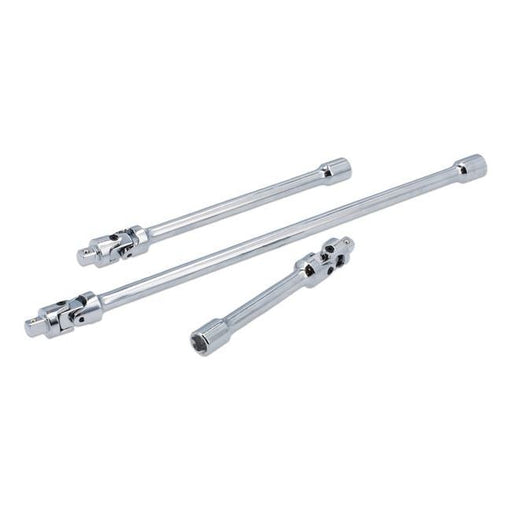 Laser Universal Joint Extension Set Spring Loaded 1/4"D 3pc 8495 Laser - Dynamic Drive