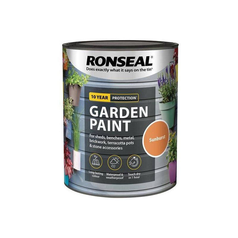Ronseal Garden Paint Sunburst 750ml Ronseal - Dynamic Drive