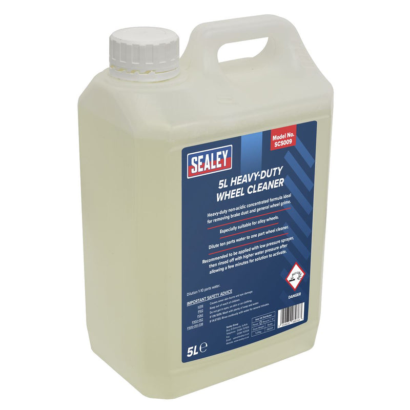 Sealey Wheel Cleaner Heavy-Duty 5L SCS009 Sealey - Dynamic Drive