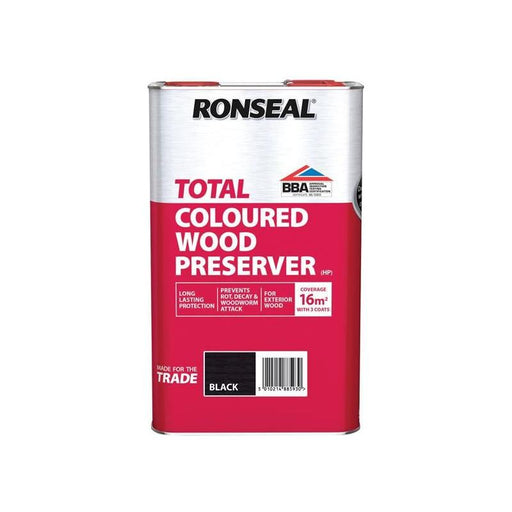 Ronseal Trade Total Wood Preserver Black 5 litre Ronseal - Dynamic Drive