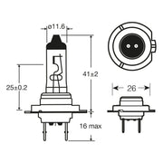 Ring Automotive LTD RU474 24v 70w H7 Px26s Halogen Headlamp Ring  - Dynamic Drive