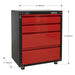 Sealey Modular 4 Drawer Cabinet with Worktop 665mm APMS84 Sealey - Dynamic Drive