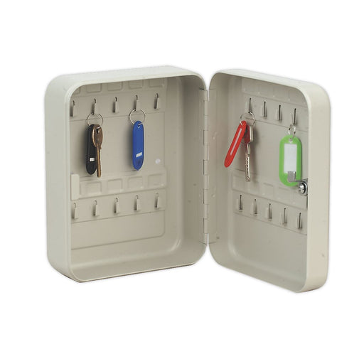 Sealey Security Key Storage Cabinet Safe Lock Box Coloured Tags Wall Mounted Sealey  - Dynamic Drive