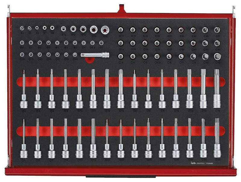 Teng Tools 26" PRO35™ roller cabinet FOAM tool kit 335 pieces red Town Tools - Dynamic Drive