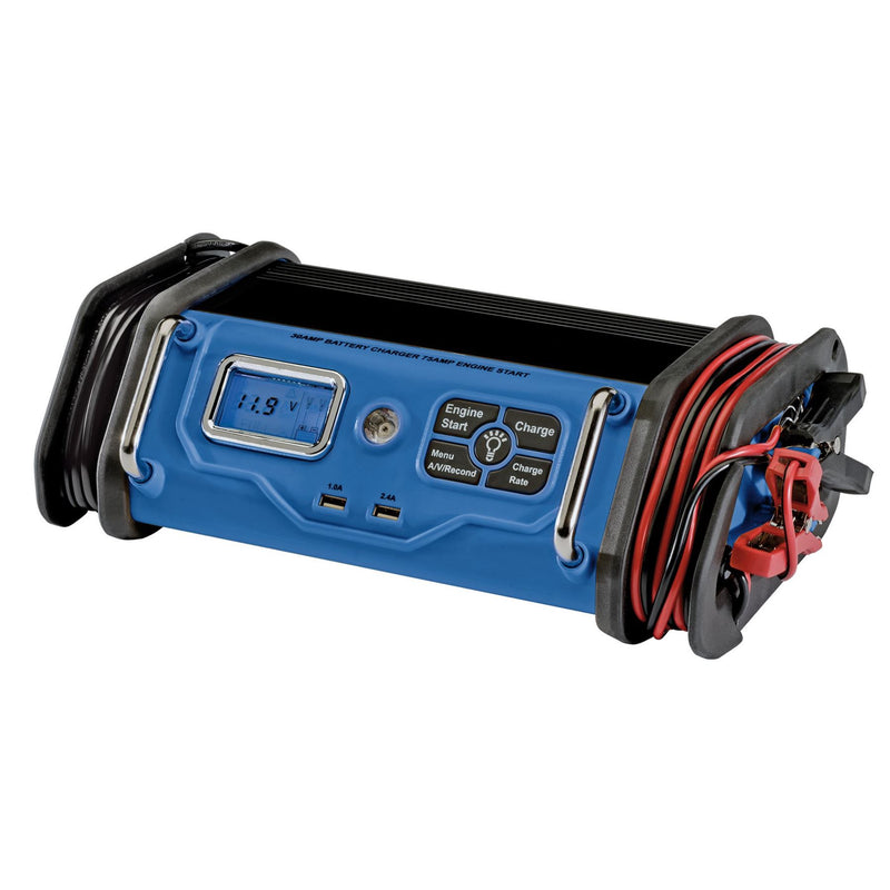Draper 12V Battery Starter/Charger, 30A 53171 Draper - Dynamic Drive