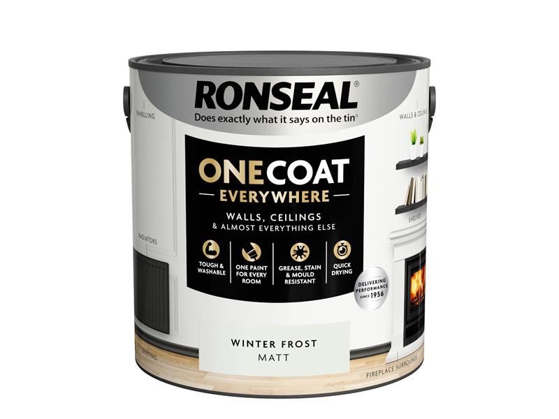Ronseal One Coat Everywhere Interior Winter Frost Matt 2.5 litre Ronseal - Dynamic Drive