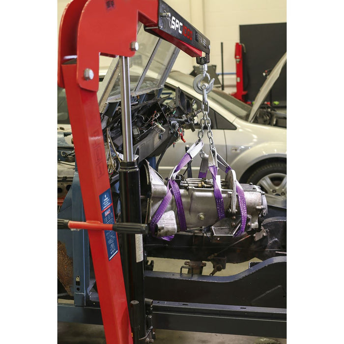 Sealey Folding Engine Crane 1 Tonne SPC1000 Sealey - Dynamic Drive