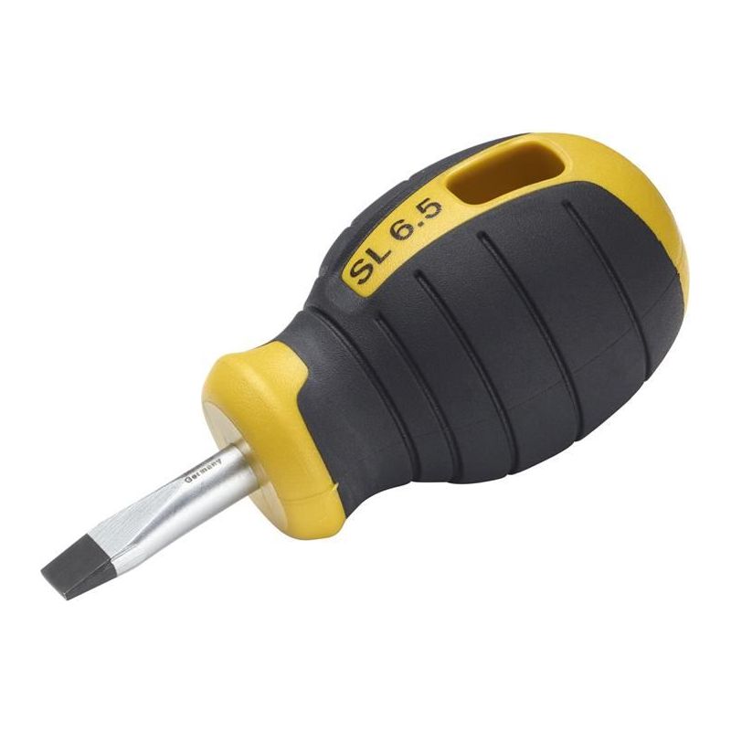 Hultafors Stubby Slotted Screwdriver 6.5 x 25mm Hultafors - Dynamic Drive