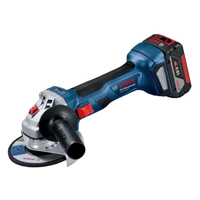 Bosch GWS 18V-7 Professional Angle Grinder 115mm 18V 2 x 4.0Ah Li-ion Bosch - Dynamic Drive