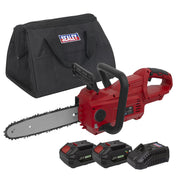 Sealey Cordless Chainsaw 25cm 20V SV20 Series Kit 2 Batteries CP20VCHSKIT Sealey - Dynamic Drive