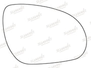 Summit Stick-On Standard Mirror Glass fits Hyundai i30 84mm RHS Summit - Dynamic Drive