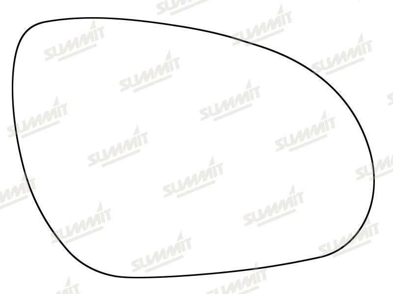 Summit Stick-On Standard Mirror Glass fits Hyundai i30 84mm RHS Summit - Dynamic Drive