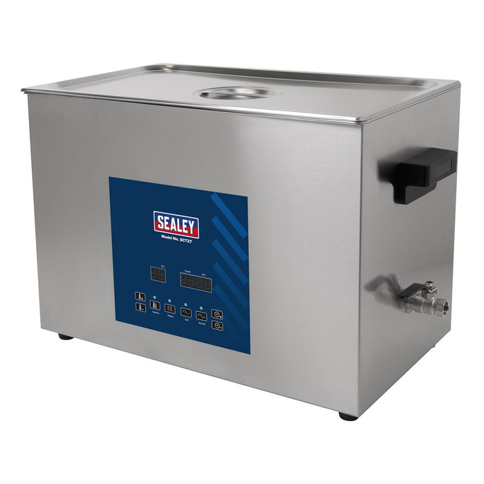 Sealey Ultrasonic Parts Cleaning Tank 27L SCT27 Sealey - Dynamic Drive