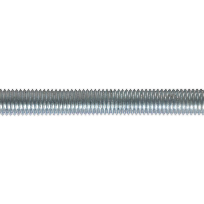 Sealey Studding M12 x 1m Zinc DIN 975 Pack of 5 STUD12 Sealey  - Dynamic Drive