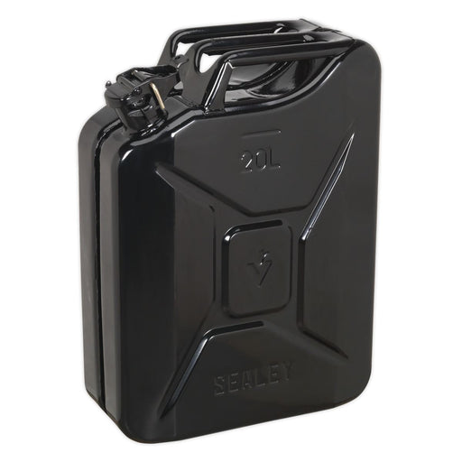 Sealey Jerry Can 20L Black JC20B Sealey - Dynamic Drive