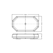Ring Automotive RCV9812 TM Reg65 Bar Magnetic Mount, 12/24 V, Amber Ring Automotive - Dynamic Drive