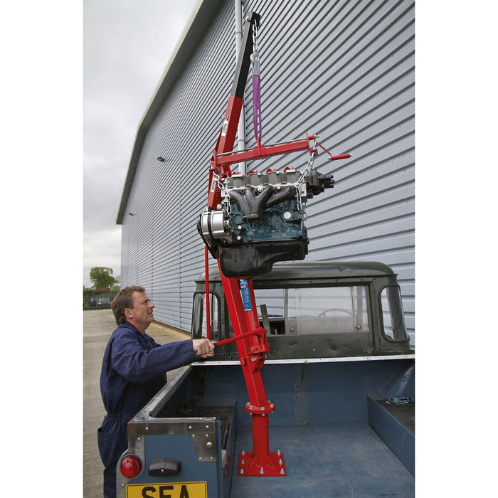 Sealey Static Mounted Crane 900kg SSC900 Sealey - Dynamic Drive