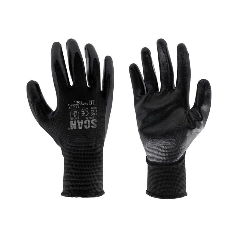 Scan Seamless Inspection Gloves - L (Size 9) (pack 12) Scan - Dynamic Drive