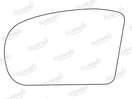 Summit Stick-On Aspheric Mirror Glass fits Mercedes C Class LHS Summit - Dynamic Drive