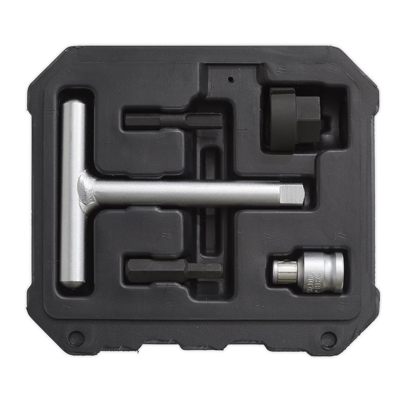 Sealey Plastic Oil Drain Plug Driver Kit 5pc VS673 Sealey - Dynamic Drive