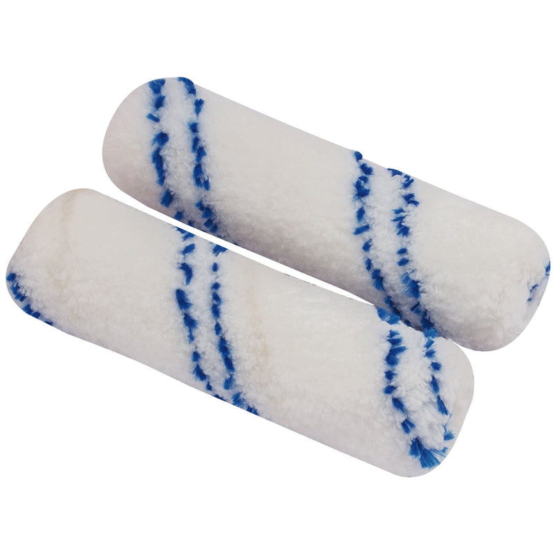 Draper Microfibre Paint Roller Sleeves, 100mm (Pack of 2) 82547 Draper - Dynamic Drive