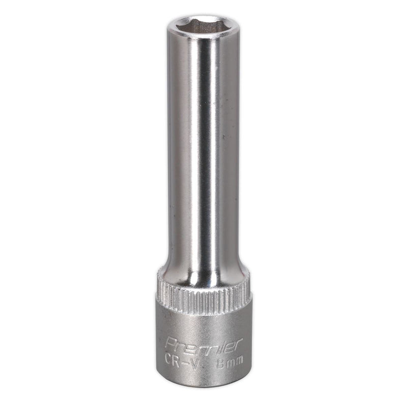 Sealey WallDrive Socket 8mm Deep 3/8"Sq Drive S3808D Sealey - Dynamic Drive