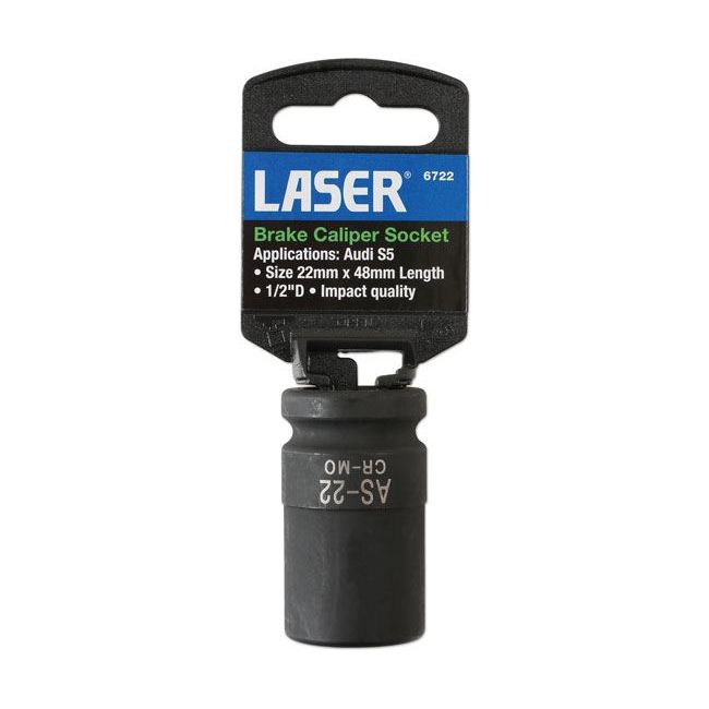 Laser Brake Caliper Socket 1/2"D 22mm 6722 Laser - Dynamic Drive