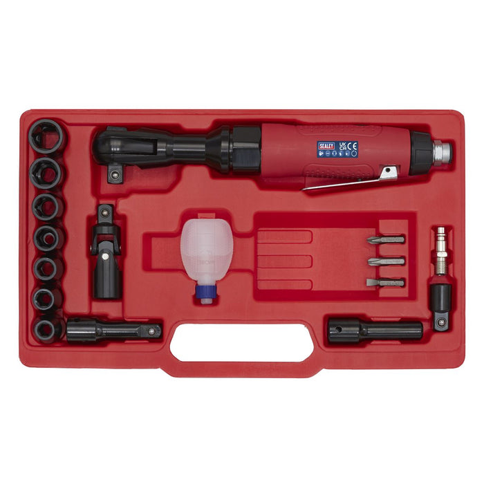 Sealey Air Ratchet Wrench Kit 1/2"Sq Drive GSA21KIT Sealey - Dynamic Drive