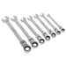 Sealey Flexible Head Ratchet Combination Spanner Set 7pc Metric S01143 Siegen by Sealey - Dynamic Drive