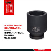 Teng Tools 1/2" Impact Socket ANSI Metric 16mm Teng Tools - Dynamic Drive