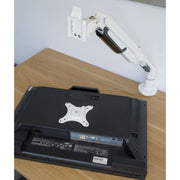 Dellonda Adjustable Single Monitor Arm with 360 Rotation - White DH26 Dellonda - Dynamic Drive