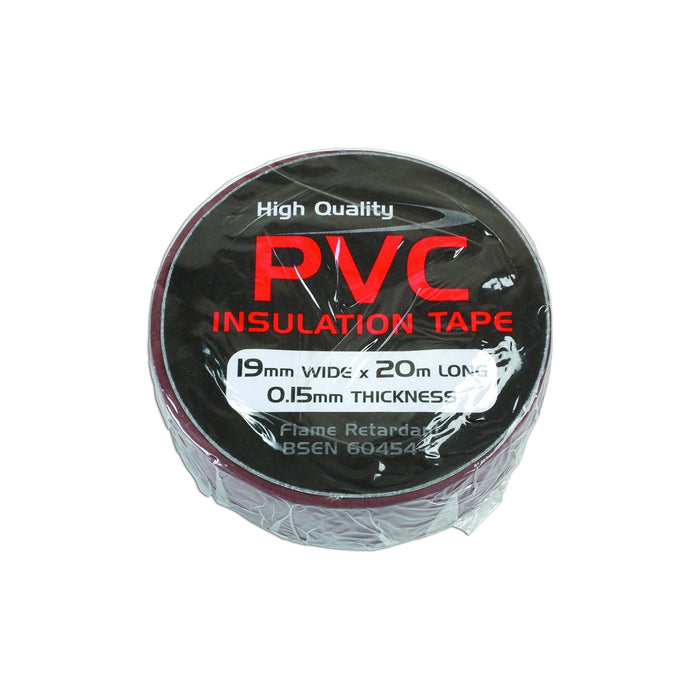 Tool Connection Brown PVC Insulation Tape 19mm x 20m 1pc 36889 Tool Connection - Dynamic Drive