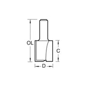 Trend 4/5 x 1/2 TCT Two Flute Cutter 19.1 x 25mm Trend - Dynamic Drive