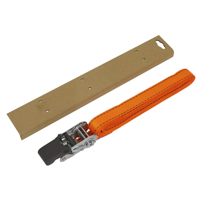 Sealey Ratchet Tie Down 25mm x 5m Polyester Webbing With Corner Protector 600kg Sealey - Dynamic Drive