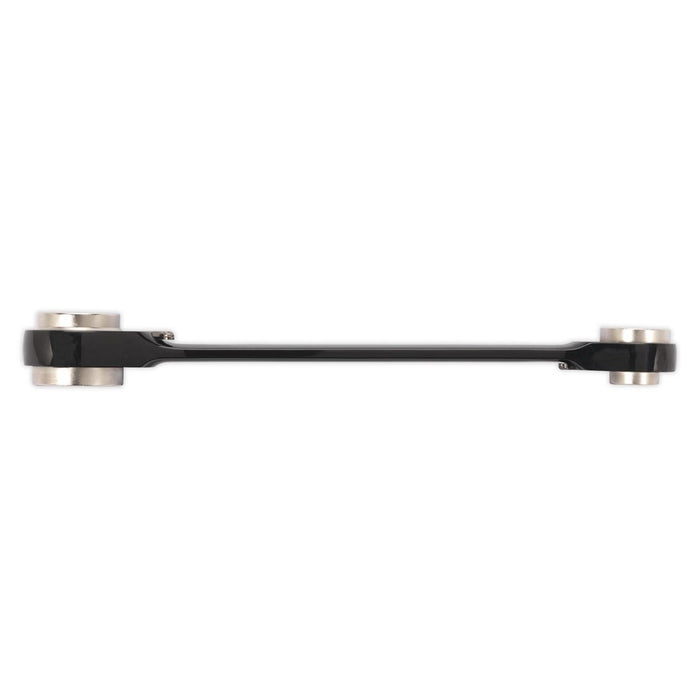 Sealey Ratchet Ring Spanner 4-in-1 Reversible Metric AK7979 Sealey - Dynamic Drive