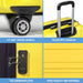 Dellonda 3-Piece Lightweight ABS Luggage Set with TSA Lock - Yellow Dellonda  - Dynamic Drive