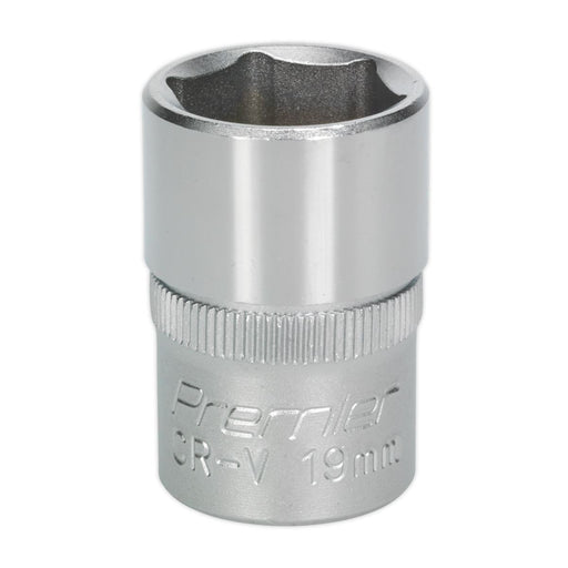 Sealey WallDrive Socket 19mm 1/2"Sq Drive S1219 Sealey - Dynamic Drive