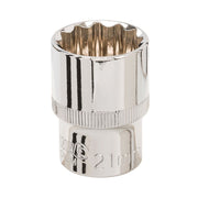 Silverline Socket 1/2" Drive 12pt Metric 21mm Silverline - Dynamic Drive