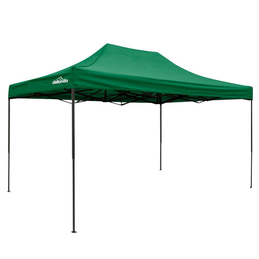 Dellonda 3 x 4.5m Pop-Up Gazebo Heavy Duty with Weight - Dark Green Dellonda - Dynamic Drive