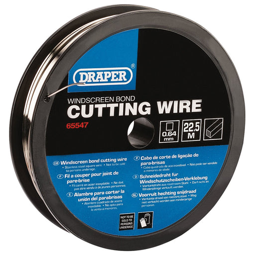 Draper Stainless Steel Square Wire for Wire Feeder/Starter - 0.5/0.6mm, 22.5M Draper - Dynamic Drive