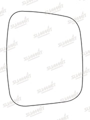 Summit Stick-On Commercial Mirror Glass fits Citroen Nemo, Fiat Fiorino RHS Summit - Dynamic Drive